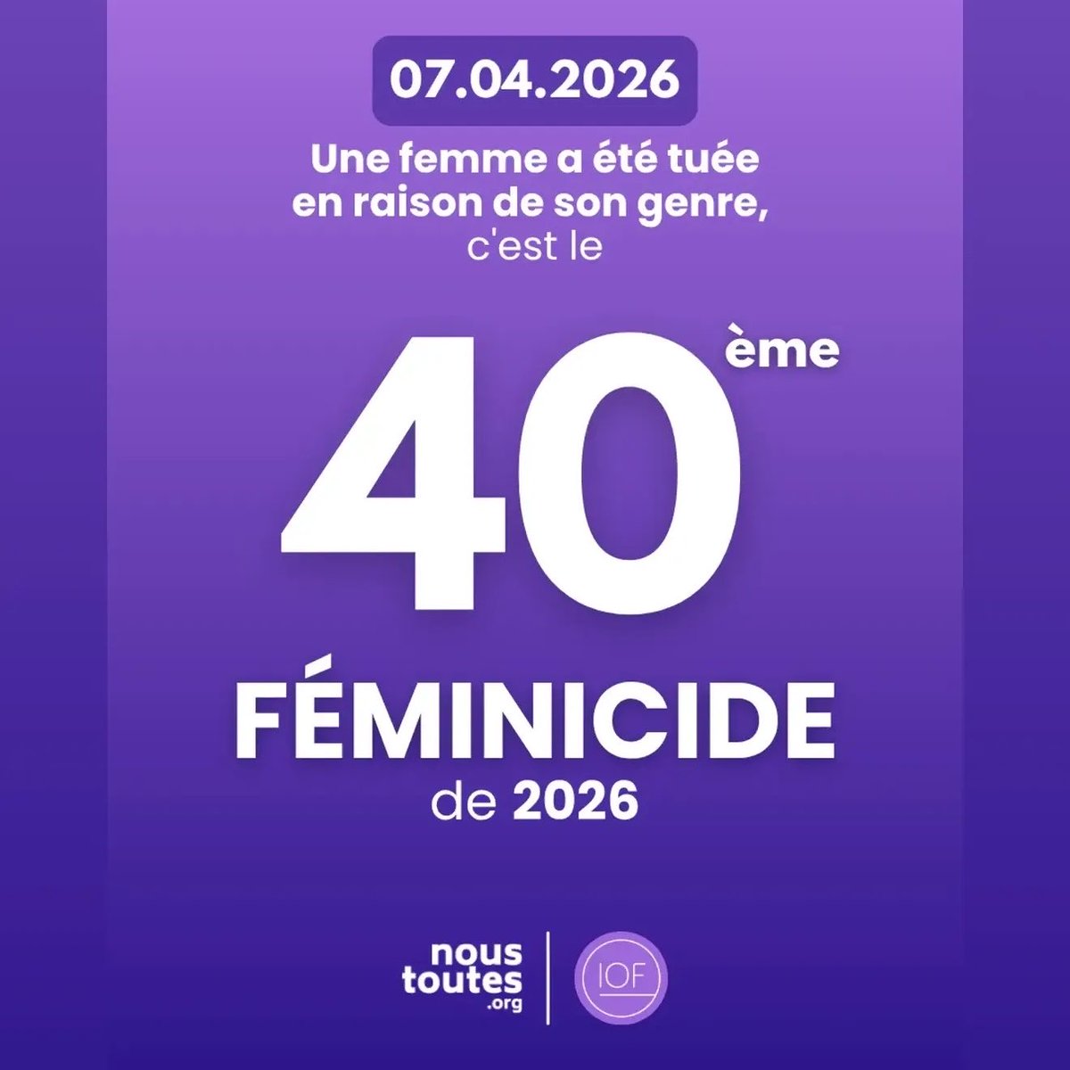 [TW féminicide]

Elle s’appelait Nicole. 
Elle avait 76 ans. 

Son « compagnon » a pris la fuite après l’avoir tuée. Il a été interpellé. 

Il rend un enfant orphelin. 
Ce féminicide n’a fait l’objet d’aucun article de presse. 

Paix à votre âme, Madame.🕊️