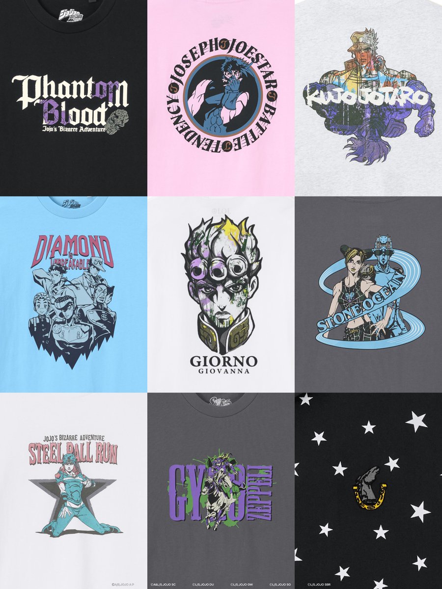 遂に4/24(金) に

アニメ「ジョジョの奇妙な冒険」コラボ販売開始！

皆さんはどのシリーズからジョジョのアニメを見始めましたか！？

思い出と一緒に是非コメントで教えてください！

コラボの詳細はこちら👉s.gu-japan.com/4tc599y

#jojo_anime