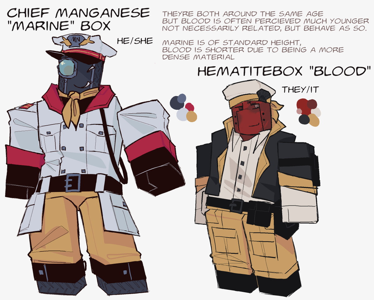 softretribution's tweet photo. gave marine a minor redesign n blood is supposed to be more of a sona (kinda)
#boxcorp ocs btw https://t.co/An8ynRhglU