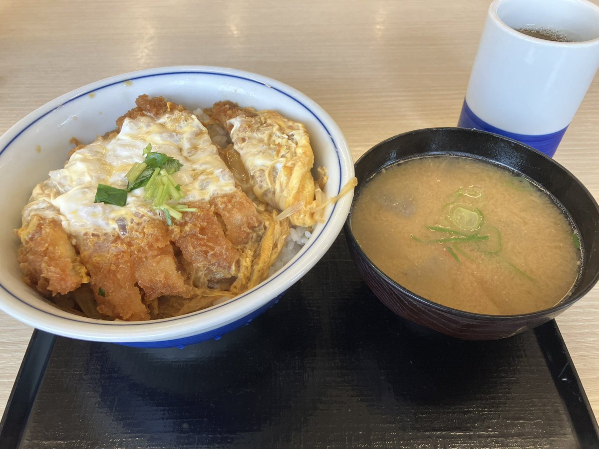 午前中の野良仕事を終え
かつやで遅めのお昼
もう汗だくで疲れたが
労働後はメシが美味い😋