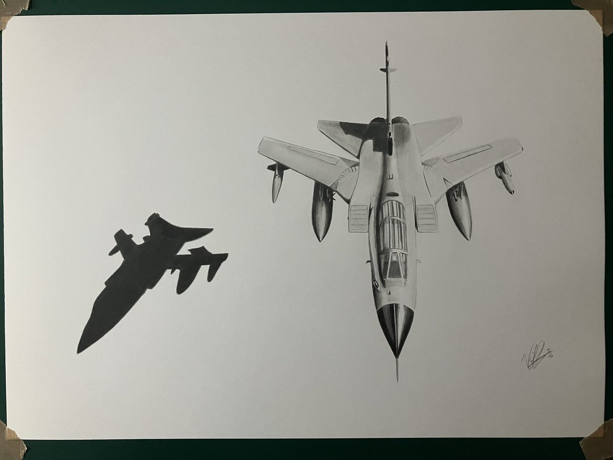 NGAutoArt's tweet image. It’s #FlyDay! I have two #Typhoon drawings and one #Tornado available to buy. These are A3 sized and I have reduced them all to £100 each. If you buy all three, you’ll get my sketch of @RAFBBMF’s Spitfire TE311 for free as a gift! Cool, huh?
#AvGeek #RIAT #RAF #military #pleaseRP