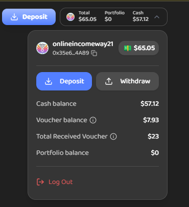IncomeWay21's tweet photo. i earned 57$ real money from YOSO Prediction Market 🤑

here is your chance to earn upto 15k$ voucer bonus👇👇

LFG