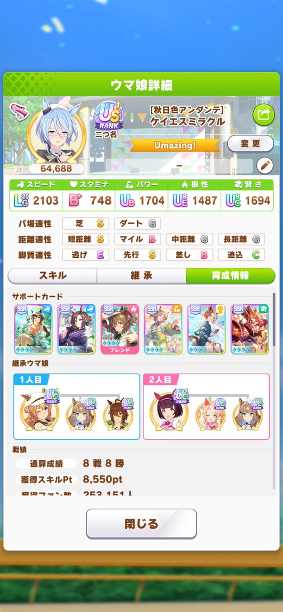 もんふん(うまぴょいまとめマン) tweet media