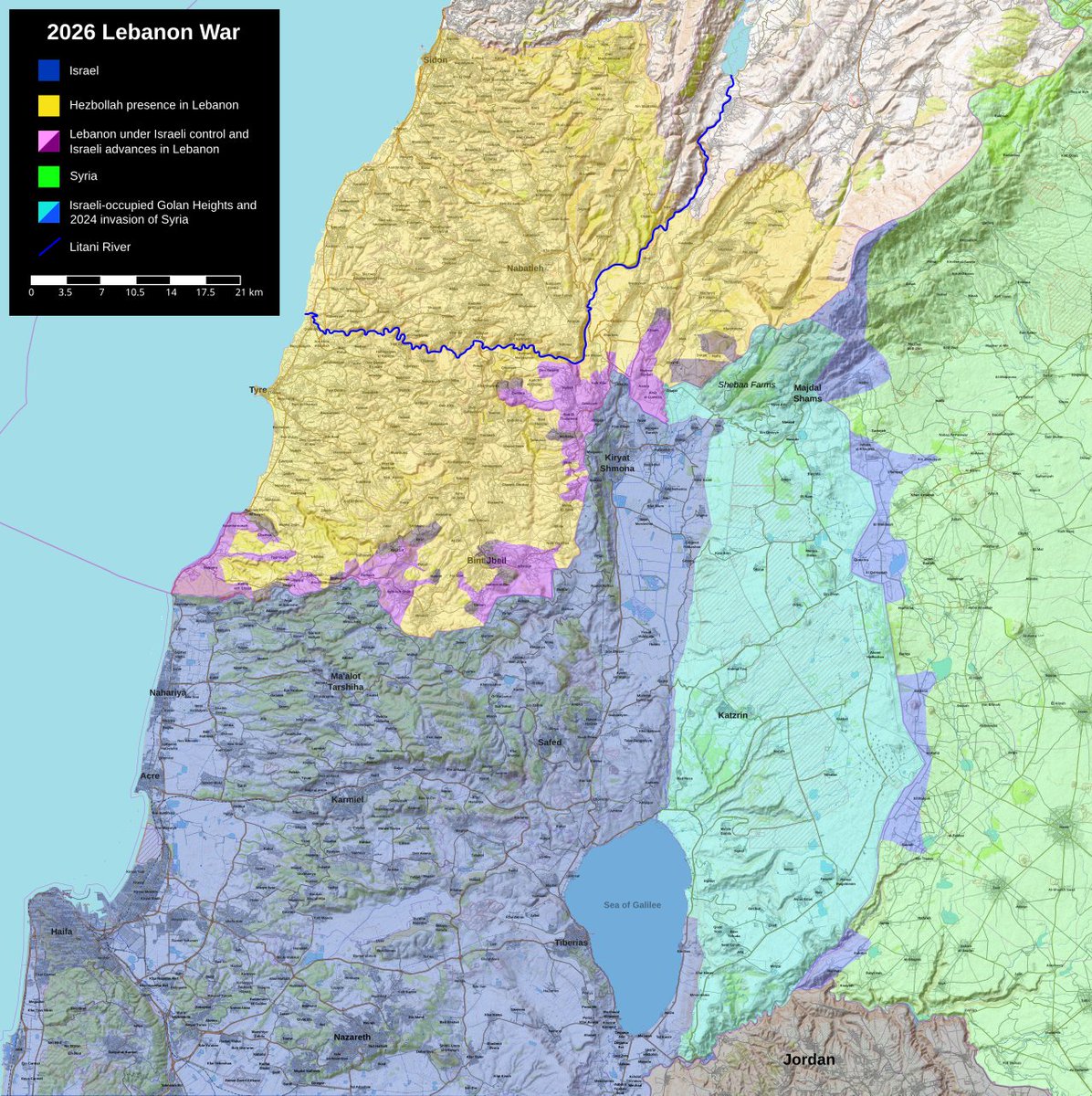 VMSMars's tweet photo. מישהו מכיר אולי מפה עדכנית של התקדמות צה"ל בדרום לבנון (קו הפסקת האש למעשה)?

יש את המפה הנ"ל, אבל היא מה-1 באפריל להבנתי. https://t.co/dmc9CeHdVE