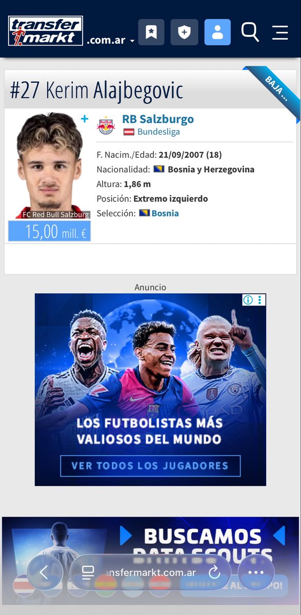 dantebochicchio's tweet photo. @GoalsHuracan El 19 de Bosnia, entró contra Italia y cambió el partido. https://t.co/ohhI7HSeyb