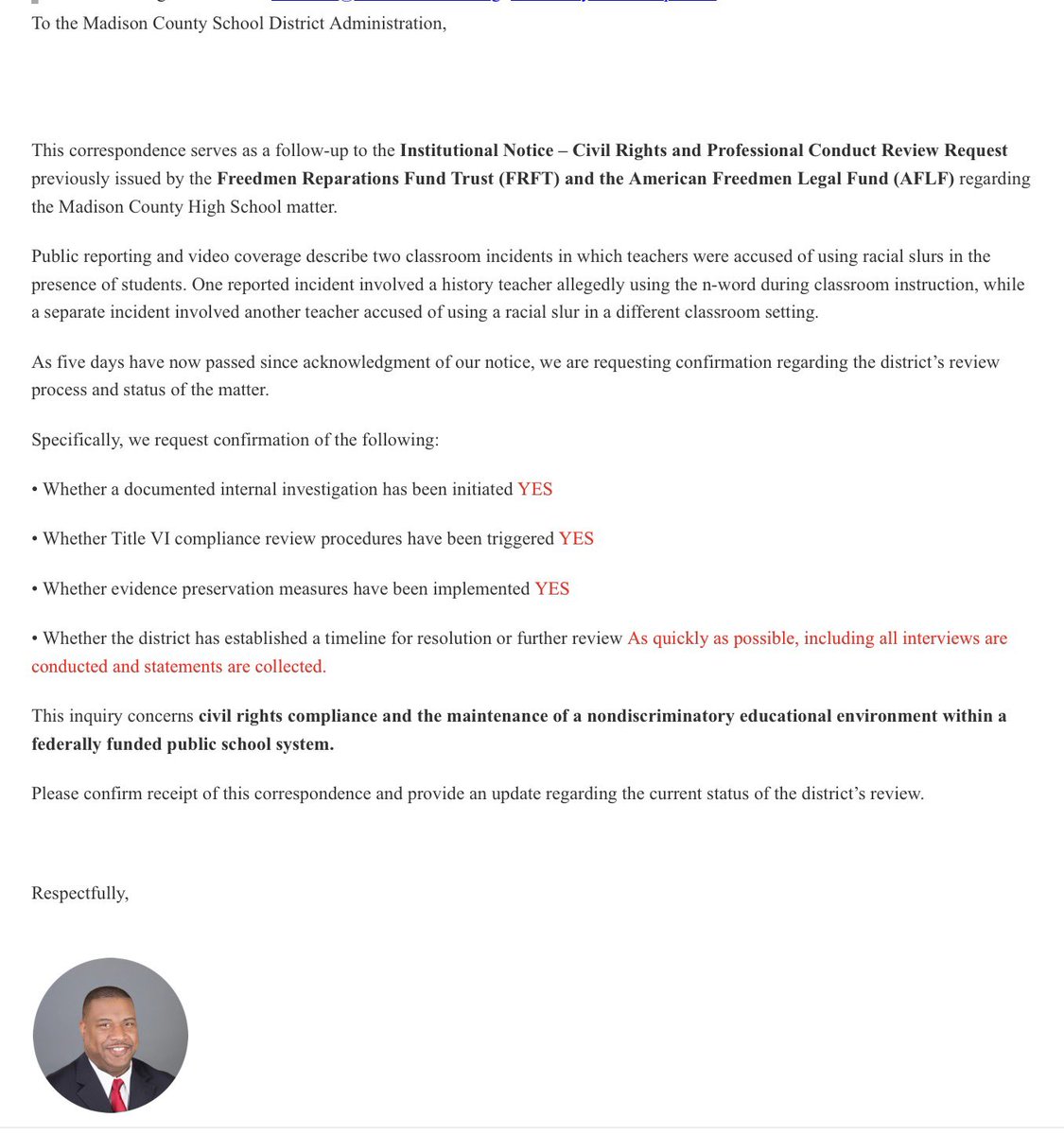 American Freedmen Legal Fund tweet media