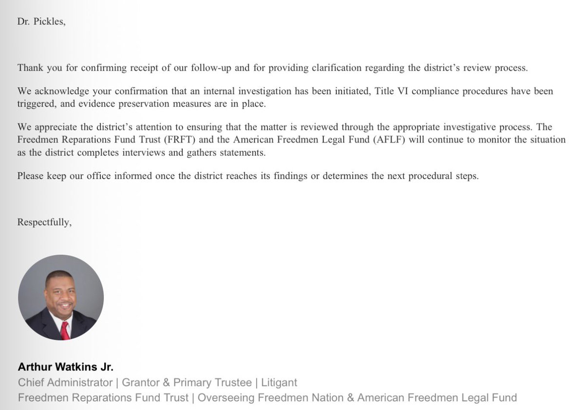 American Freedmen Legal Fund tweet media