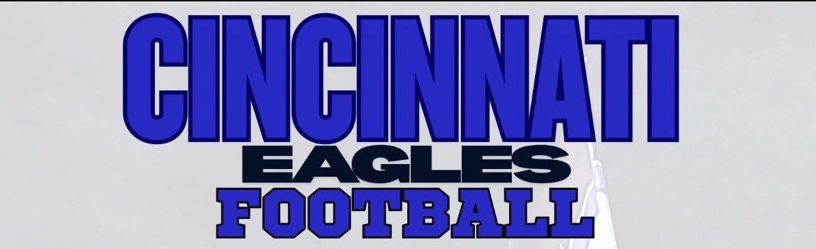 CoachGrock's tweet photo. Cincinnati Eagles Football is a premier independent football program open to all homeschool, public, and private school football players in grades 6 through 12. We provide national exposure and assist players aspiring to compete at the next level. https://t.co/yx8pT6AHET