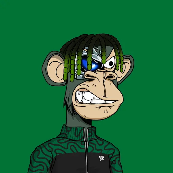 The_Fed_1776's tweet photo. Check out my ape @BasedApeGang from the @ApeChainHUB! Everything green is good! https://t.co/3tjZ9hHlmm