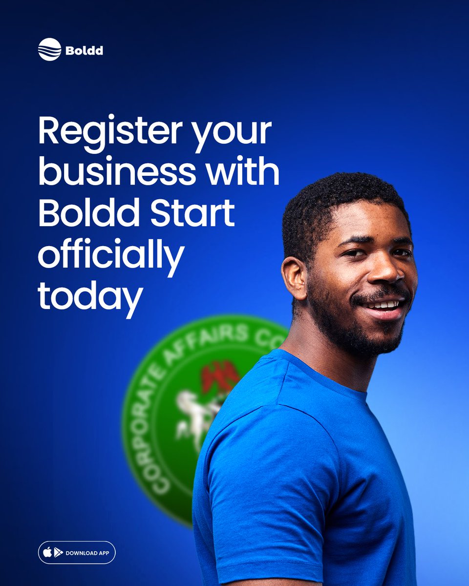 bolddhq's tweet photo. You don’t need stress to start a business.

Register yours with Boldd.
Fast. Affordable. Done.
#StartUpNigeria #Boldd #EntrepreneurMindset https://t.co/sN3jivVvrP