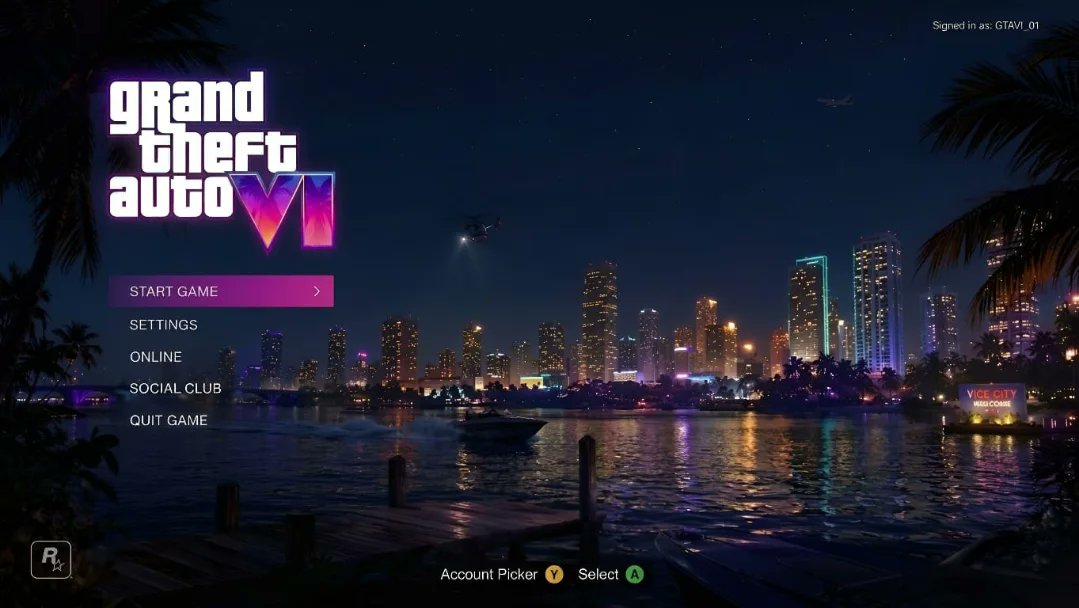 PainkillerH20's tweet image. The GTA6 menu will look better then this but I will love if it looks like this to🗾🌴🌊🦩🌇🌃✈️🐎 #GTA #GTA6 #GTAVI #HaveAViceDay