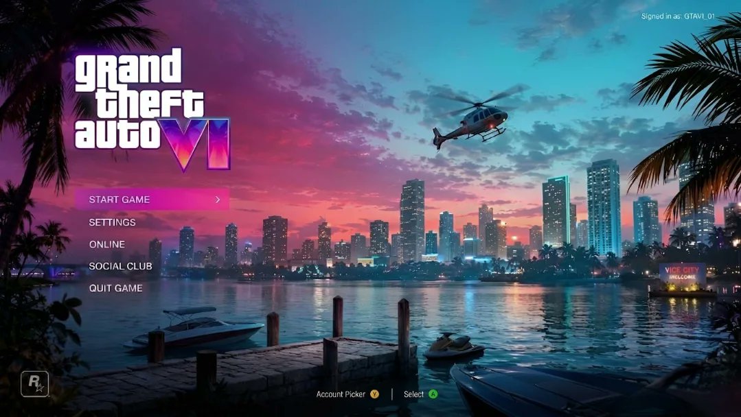 PainkillerH20's tweet image. The GTA6 menu will look better then this but I will love if it looks like this to🗾🌴🌊🦩🌇🌃✈️🐎 #GTA #GTA6 #GTAVI #HaveAViceDay