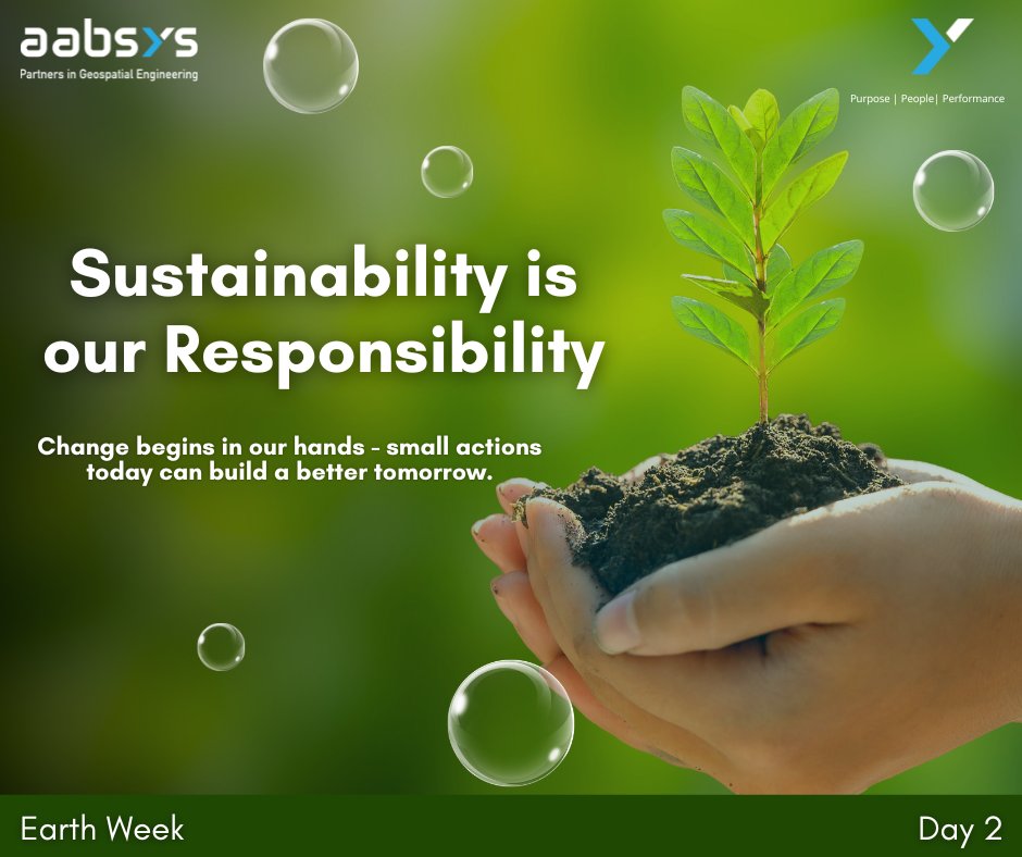 aabsys's tweet photo. At AABSyS IT, sustainability is our responsibility. 
Every choice - energy use, consumption habits, or waste management-shapes our planet’s future.
Let’s turn intent into action and make sustainability a way of life. Together, we build a greener tomorrow.
#Sustainability https://t.co/8qk12NuYHx