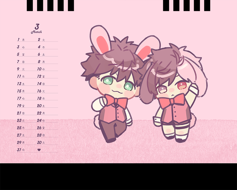 5/6スパコミのおまけの🐢🌸卓上カレンダー(2025.05～2026.04)の見本です～～～13枚綴りのやつです!
思いつく限りの🐢🌸記念日は入れておきました🫶

※1会計につき1つお渡しする予定です(なくなり次第終了) 