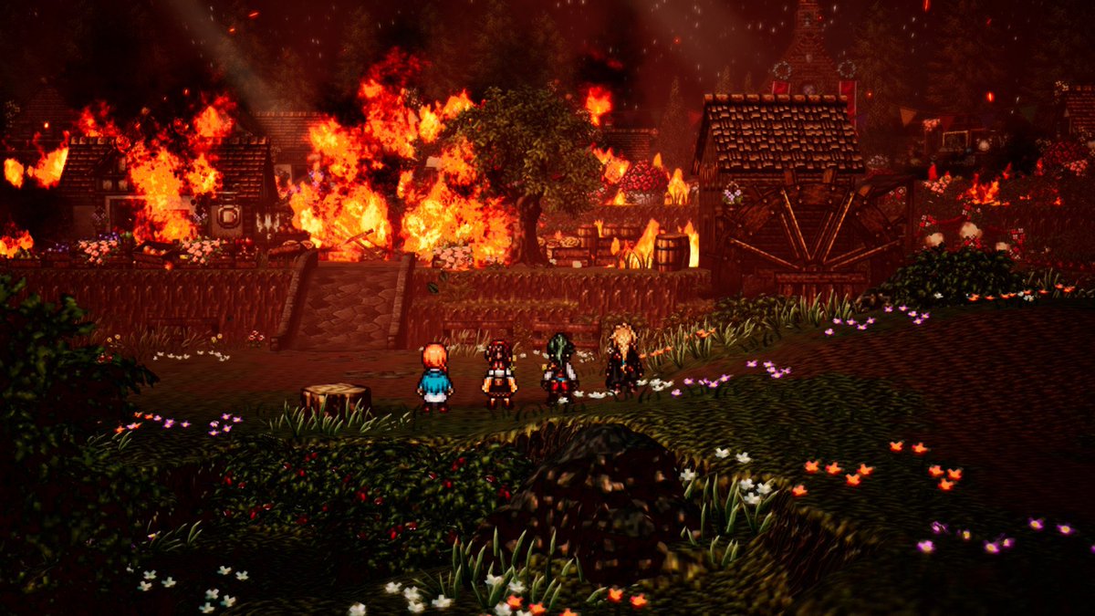 Finally starting octopath traveler 0. Hope it'll be as good as the first two. Octopath traveler 2 definitely set the bar pretty high tho ngl