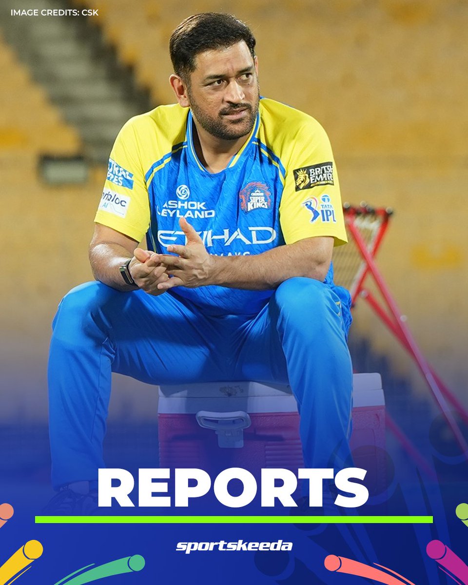 Sportskeeda's tweet image. 🚨 𝑹𝑬𝑷𝑶𝑹𝑻𝑺 🚨

MS Dhoni is most likely to play his first game of the season against Gujarat Titans in Chennai on April 26! 💛🏏

(Source: Revsportz)

#IPL2026 #CSK #MSDhoni #Sportskeeda