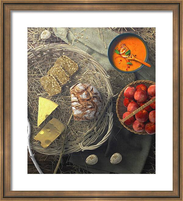 HurmerintaArt's tweet image. Lets Enjoy Hot Soup Bread Cheese Eggs And Apples.
Food still life photography.

#wallart #cards #giftideas

(available on my Pixels art page)