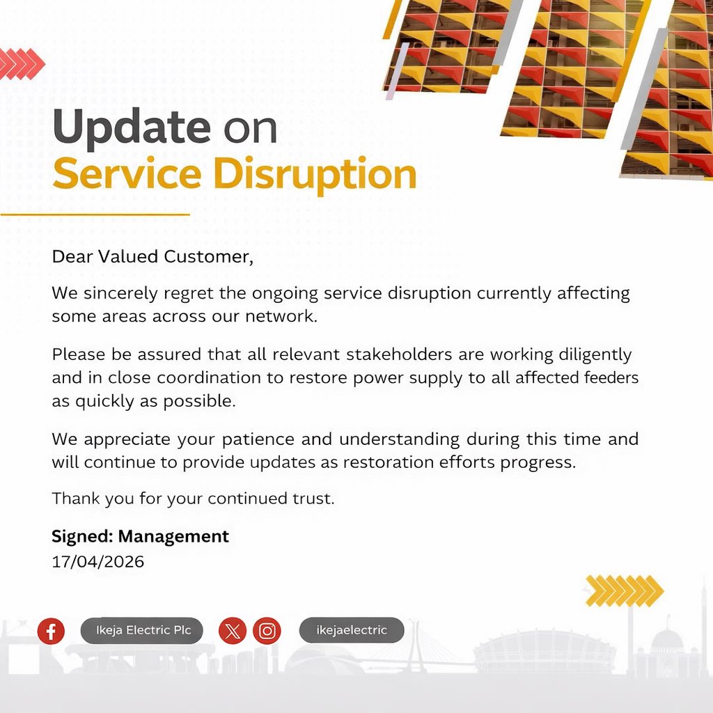 Ikeja Electric tweet media