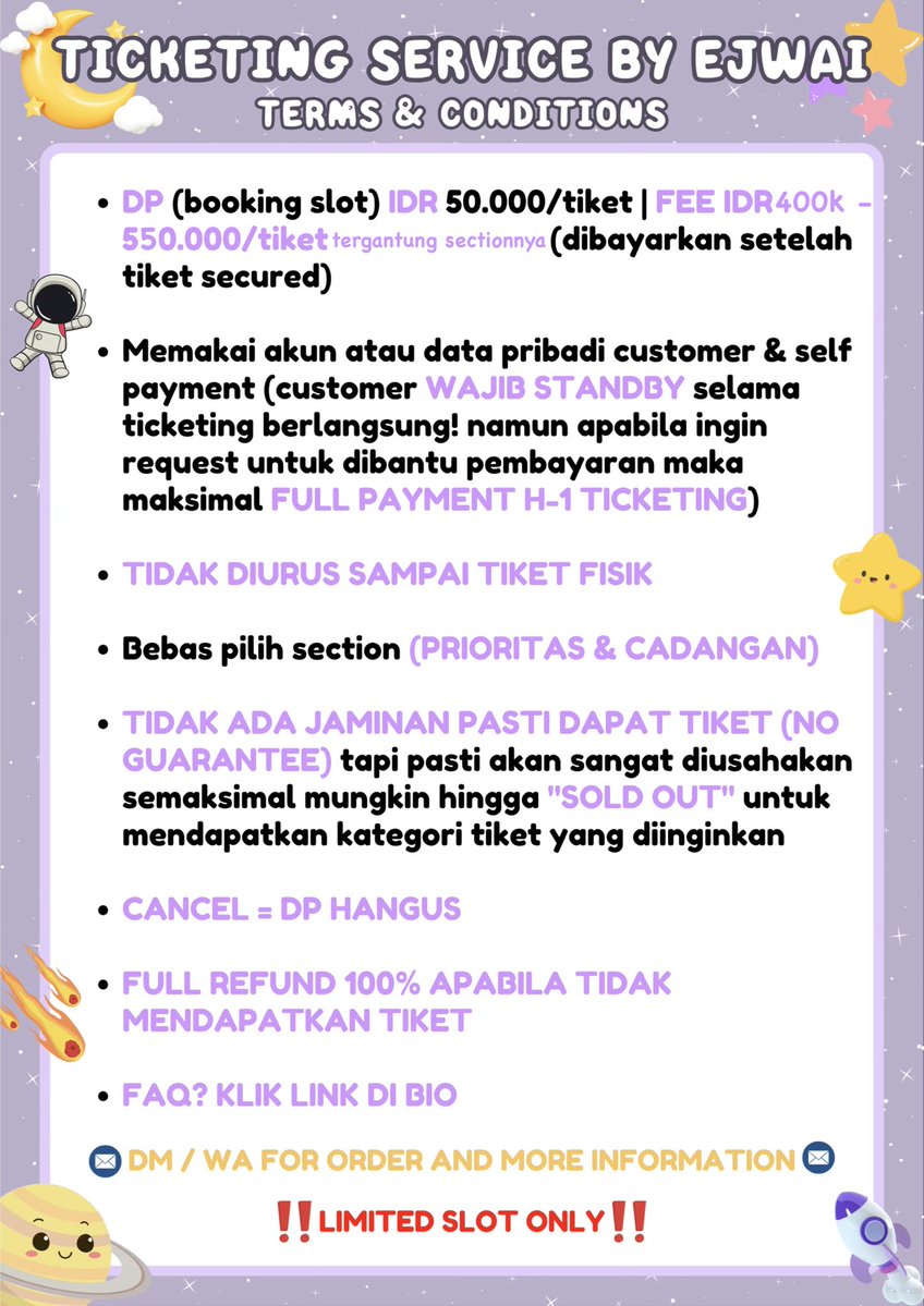 ejwai — JASTIP TIKET KONSER tweet media