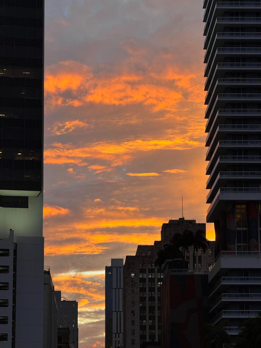 Stellajcy's tweet photo. Miami tonight reflects the sky like a perfect mirror 🌌✨ Miami Beach never fails to capture the magic of the evening. #MiamiVibes #BeachNight #SkyMirror #MiamiMagic #Wanderlust https://t.co/LNrGrr2q1H
