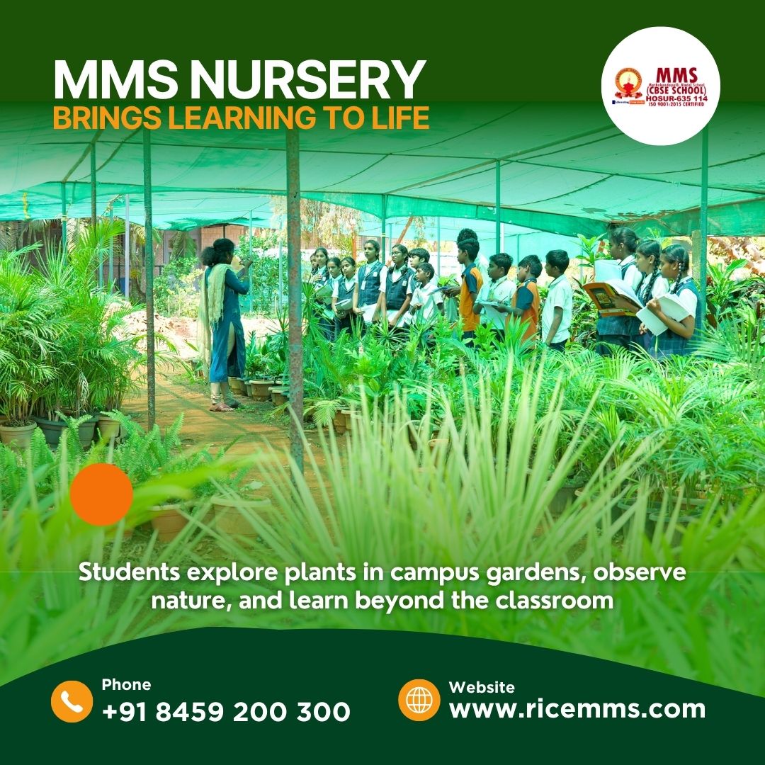 MmSchooltn's tweet image. MMS Nursery Visit Brings Learning to Life at MM School

#MMSchool #ExperientialLearning #MMSNursery #LearningBeyondClassroom #SchoolCampus #StudentLife #HolisticEducation #HosurSchools #NEP2020 #FutureReadyEducation #CampusLearning #ExploreAndLearn
