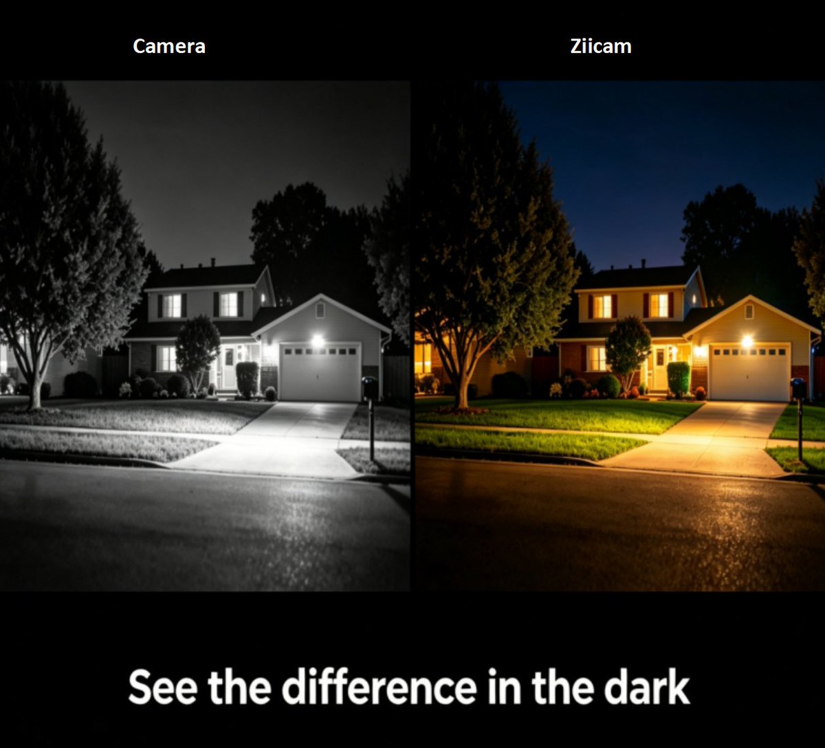 ZiicamCam's tweet image. See the difference in the dark.
❌ Ordinary cameras: Grainy, monochrome.
✅ Ziicam: Full-color, crystal-clear, 24/7.

#Ziicam #HomeSecurity #NightVision #SmartCamera #OutdoorSecurity #IndoorSecurity