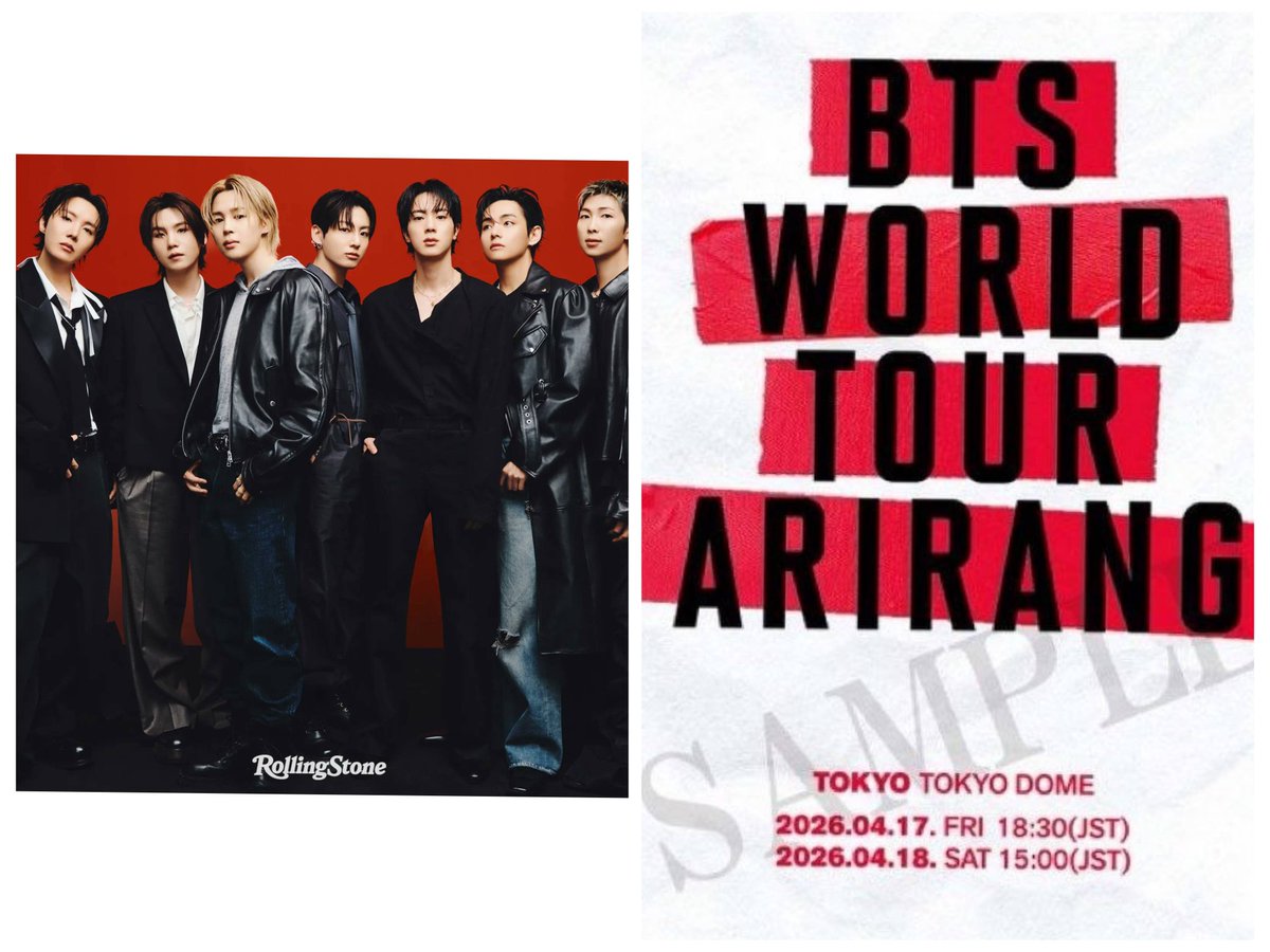 HILO DE RECETAS 
🇯🇵DAY 1 TOKYO 

BTS WORLD TOUR ARIRANG
ARIRANG TOUR IN JAPAN DAY 1
#BTS_WORLDTOUR_ARIRANG_JAPAN
#BTS_WORLDTOUR_ARIRANG_TOKIO_D1