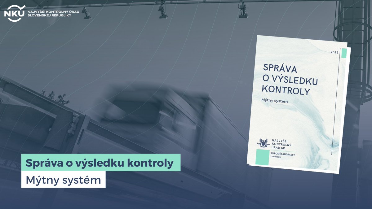NKUSR's tweet photo. 🔍 Prečítajte si správu o výsledku kontroly mýtneho systému:
https://t.co/3BALsSHeMP
#Mýto #MýtnySystém #Cesty #Doprava #NárodnáDiaľničnáSpoločnosť https://t.co/xM1ohnRpEO