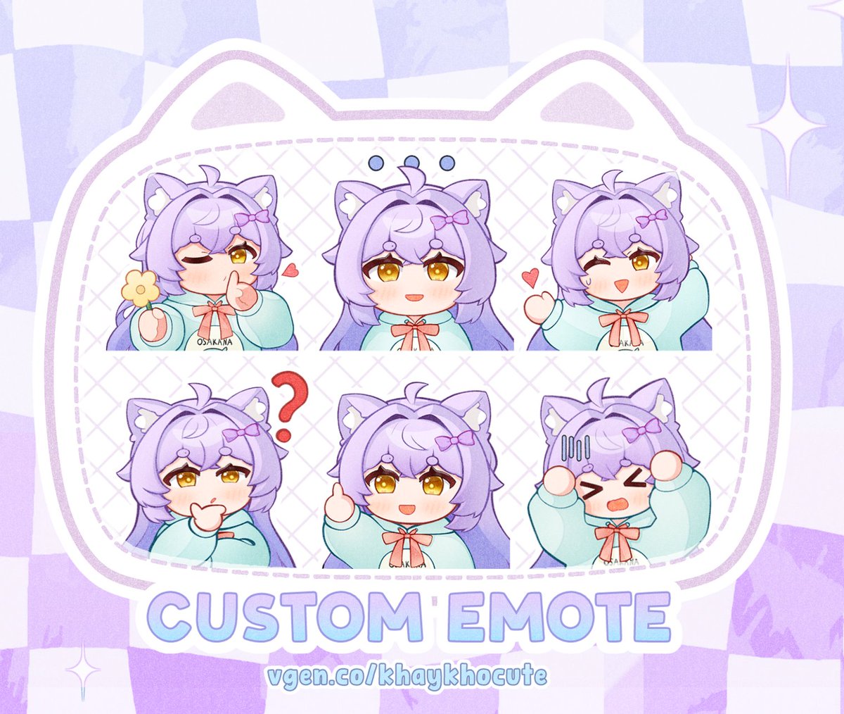 khaykhox's tweet image. ✨ [ EMOTES COMMISSION OPEN ] ✨

Hello everyone! I'm opening Emotes Commission 😸
Feel free to DM me if you're interested or have any questions!
Vgen: vgen.co/khaykho

#commission #emotes #artistcommission #vgen