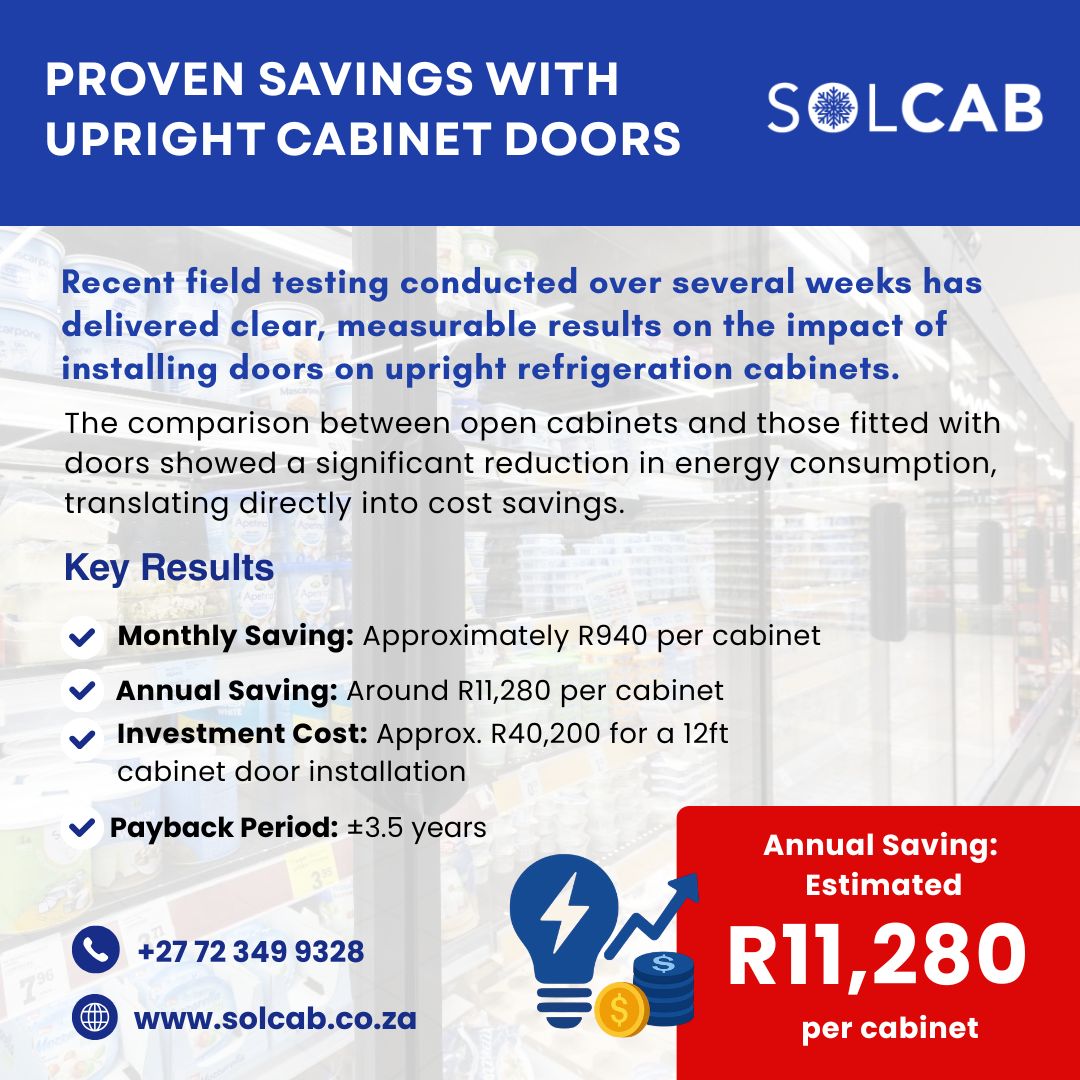 Solcab_sa's tweet image. Proven Energy Savings with Door Installation on Upright Cabinets

🌐 solcab.co.za
📞 +27 72 349 9328
✉ info@solcab.co.za

#CommercialRefrigeration #CoolingSolutions #RetailEfficiency #Solcab #Positive_door_systems