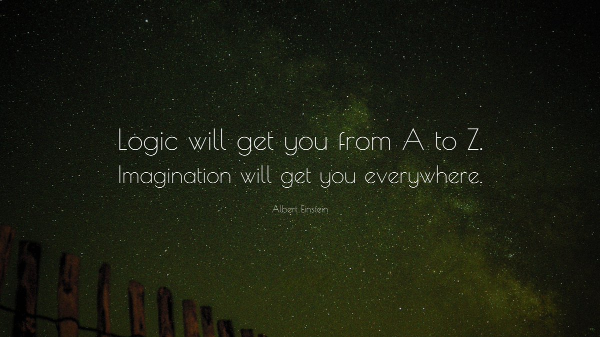 MIND_FO0D's tweet image. The message suggests that both are valuable, but imagination expands possibility. Logic builds within the map; imagination redraws it.

#Imagination #Creativity #Logic #LifeWisdom #Innovation #Mindset