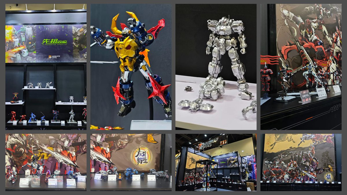 GokinMr's tweet photo. HEC China International Model Expo 2026  : Le Novità di Moshow Toys https://t.co/IzVsN43T37  #moshow模寿 #先祖效应 #光引新生 #热爱永不独行 #MOSHOWTOYS #模型玩具 #2026中国模型展 #收起 #gaiking #ガイキング https://t.co/WlGAT8SL8G