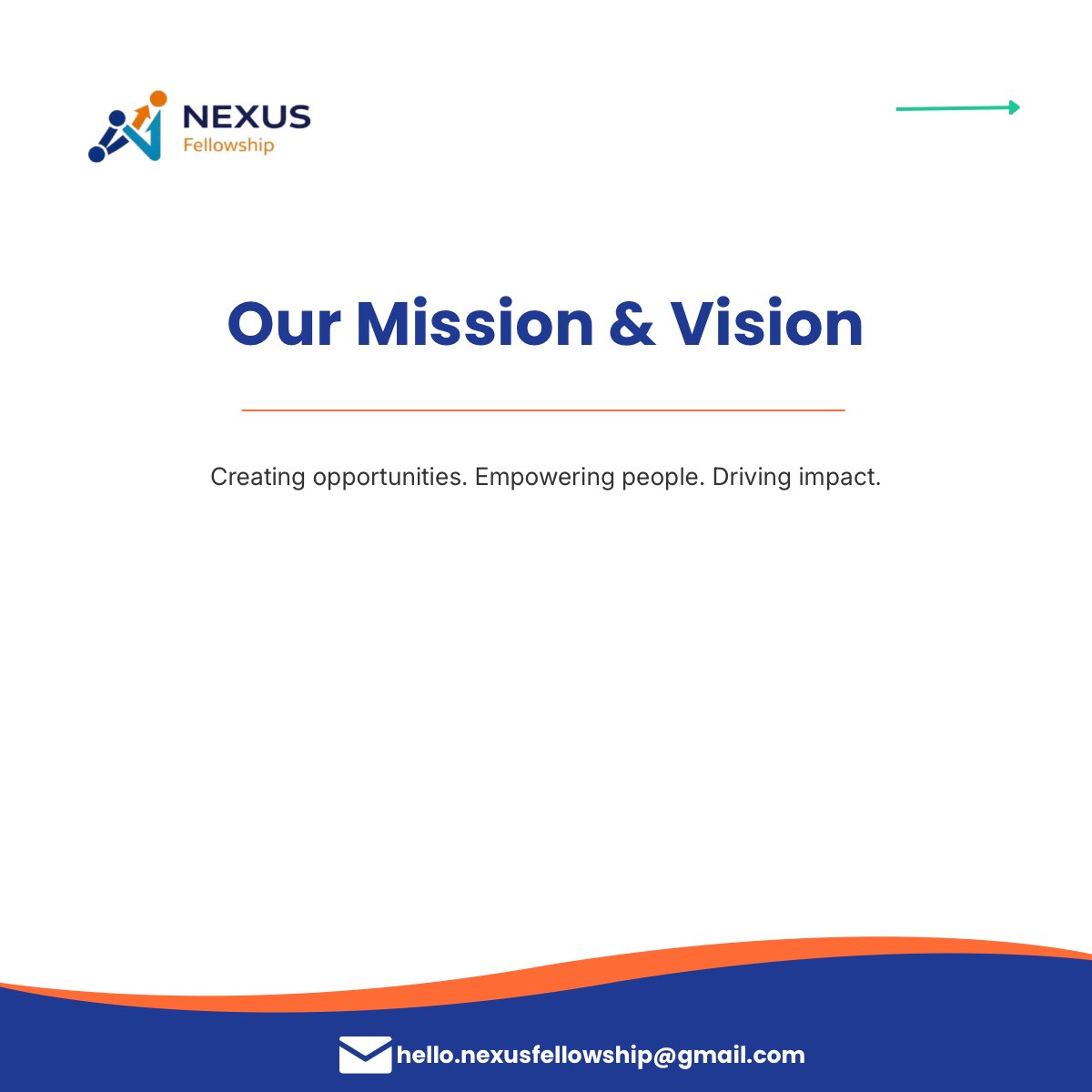 NexusFellow_hq's tweet photo. Mission: Empower people. Create access. Drive impact.💡
Vision: A world where everyone has the opportunity to thrive.❤️

We’re not waiting for opportunities. We’re building them ourselves.

#NexusFellowship https://t.co/WV03BJQvJv
