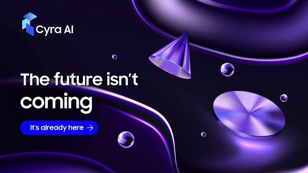 CyraAI_'s tweet photo. The convergence is already here β‘οΈ
AI + Web3 + data-driven finance β powered by Cyra AI π€π
Smarter analysis. Smarter strategies. Real growth.
Donβt just watch the market β understand it and act on it π
#CyraAI #AI #Web3 #AIFinance #DigitalAssets #SmartInvesting #DataDriven https://t.co/jiOjcnkWAT