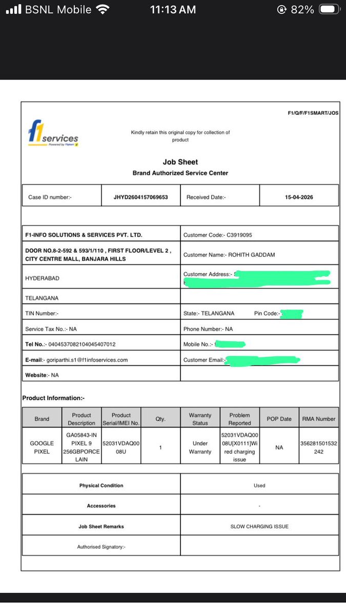 GaddamRohith's tweet image. #pixelcommunity #madebygoogle #techissues #pixel9 #pixel9issues #slowcharging