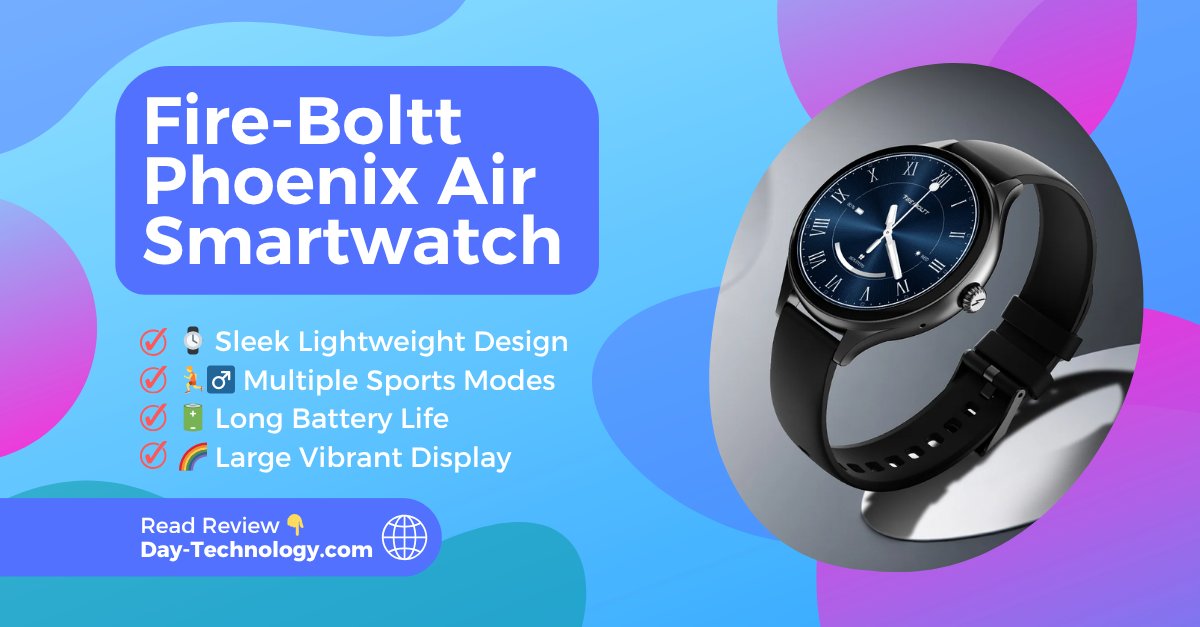 DayTechnology1's tweet image. Fire-Boltt Phoenix Air brings a stylish design, smart features, and fitness tracking in one light package.⌚✨

Read the full review 👉 Day-Technology.com

#FireBoltt #PhoenixAir #TechReview #WearableTech #FitnessTracker #Gadgets #TechIndia #DayTechnology
