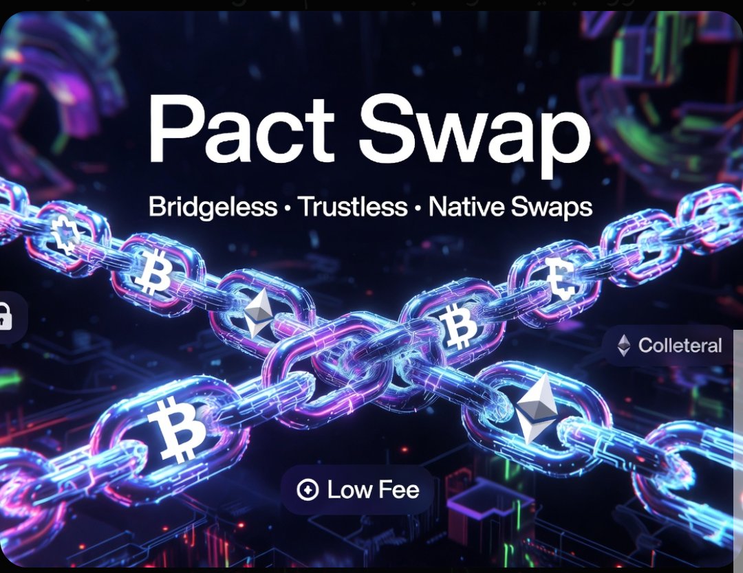 SEER_FS23's tweet image. Bridgeless swaps are no longer a theory — they’re live.
@Pact_Swap is making it possible to trade native BTC, ETH, and more across chains with zero wrappers and zero bridge risk.
Clean.Trustless. Efficient.
This is how cross-chain DeFi was meant to be.
$PACT #swap #bridge #Web3‌‌