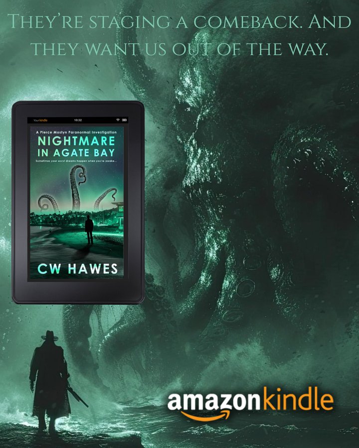 cw_hawes's tweet image. "...an entertaining and action packed read..." --John Paul Catton    

NIGHTMARE IN AGATE BAY by CW Hawes   
They are coming and want us out of the way. amazon.com/gp/product/B07… 

#CthulhuMythos #HorrorCommunity #actionadventure