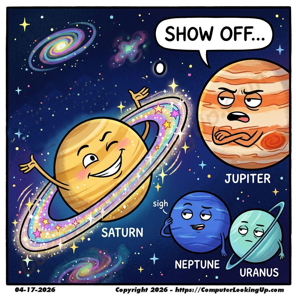 CompLookingUp's tweet image. #solarsystem #jupiter #saturn #uranus #neptune #astronomy #comic