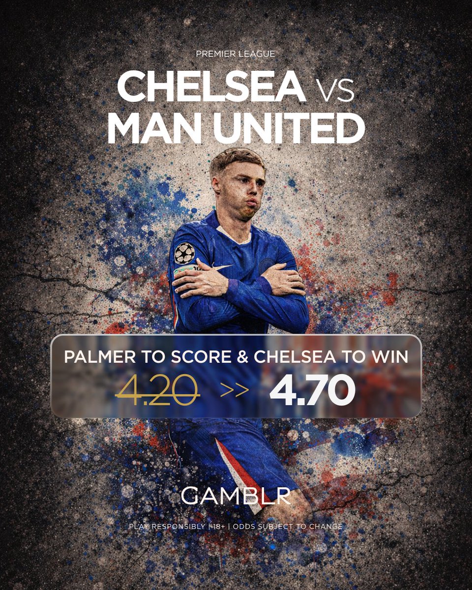Chelsea 🔵 vs 🔴Man United

Will Palmer Score A goal? ⚽️
Will Chelsea Win? 🥉
Will Palmer Move To United? 🤝