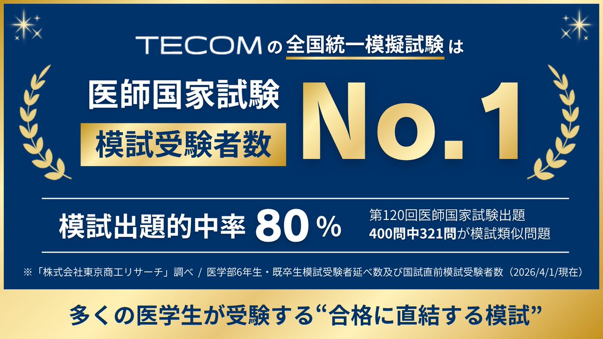テコプラ｜医学生のための学習サイト (@m3e_tecopla) / Posts / X