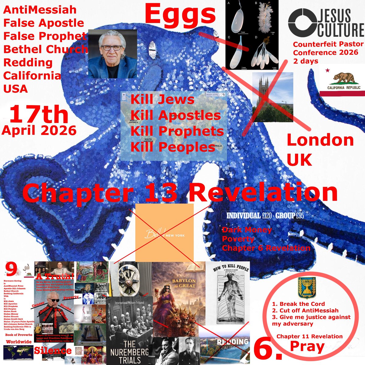 Lindavande55881's tweet image. Truth and Pray #SatanandBillJohnsonMinistriesUSA #Thirteen #Nine #KillsJews #KillsApostles #KillProphets #KillPeoples #Ch13Revelation #Ch6Revelation #Ch11Revelation