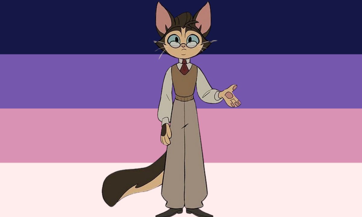 queerkittens's tweet photo. Winston is on the Ace Spectrum! 

#Lackadaisy #Winston #AceSpectrum https://t.co/VHbHED13ec