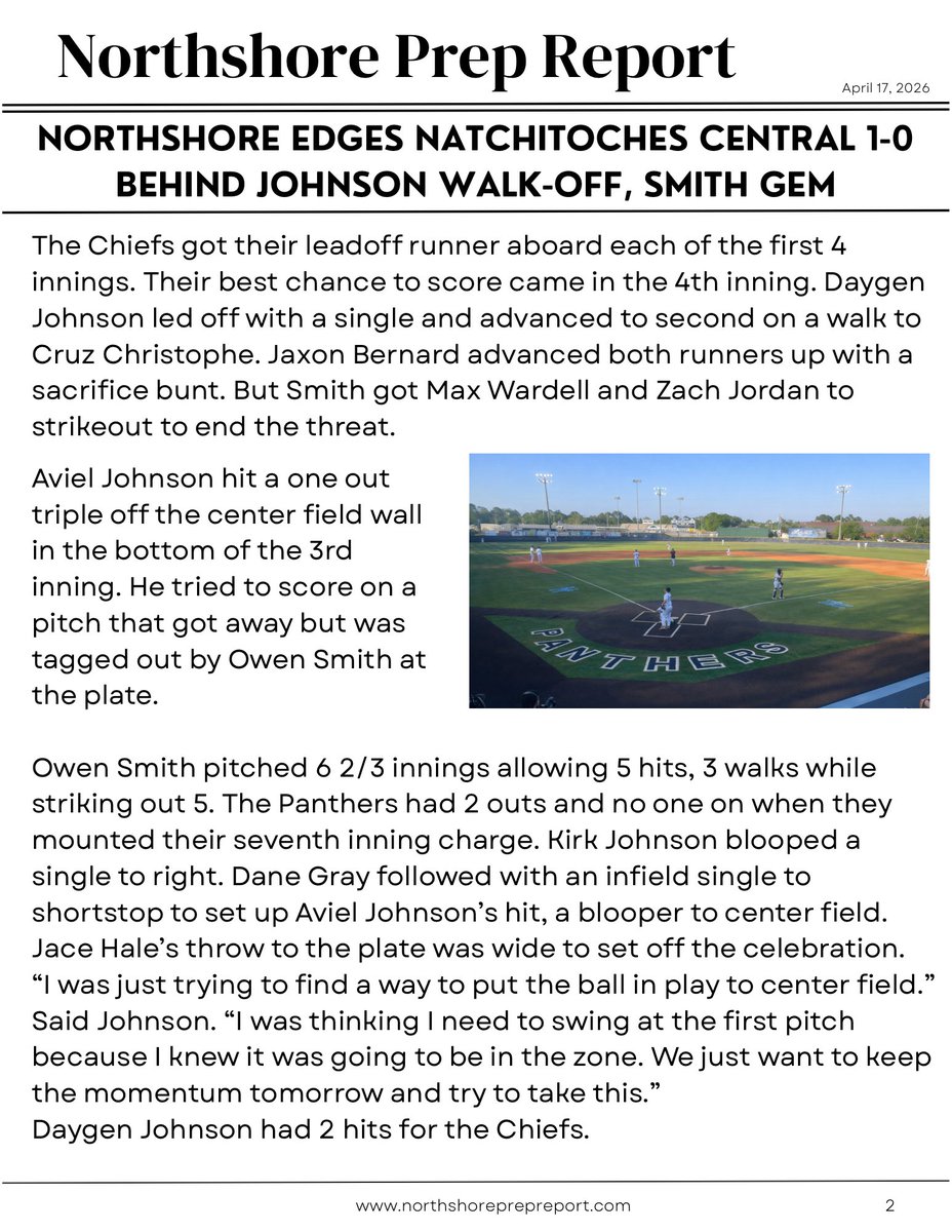 Northshore Prep Report tweet media