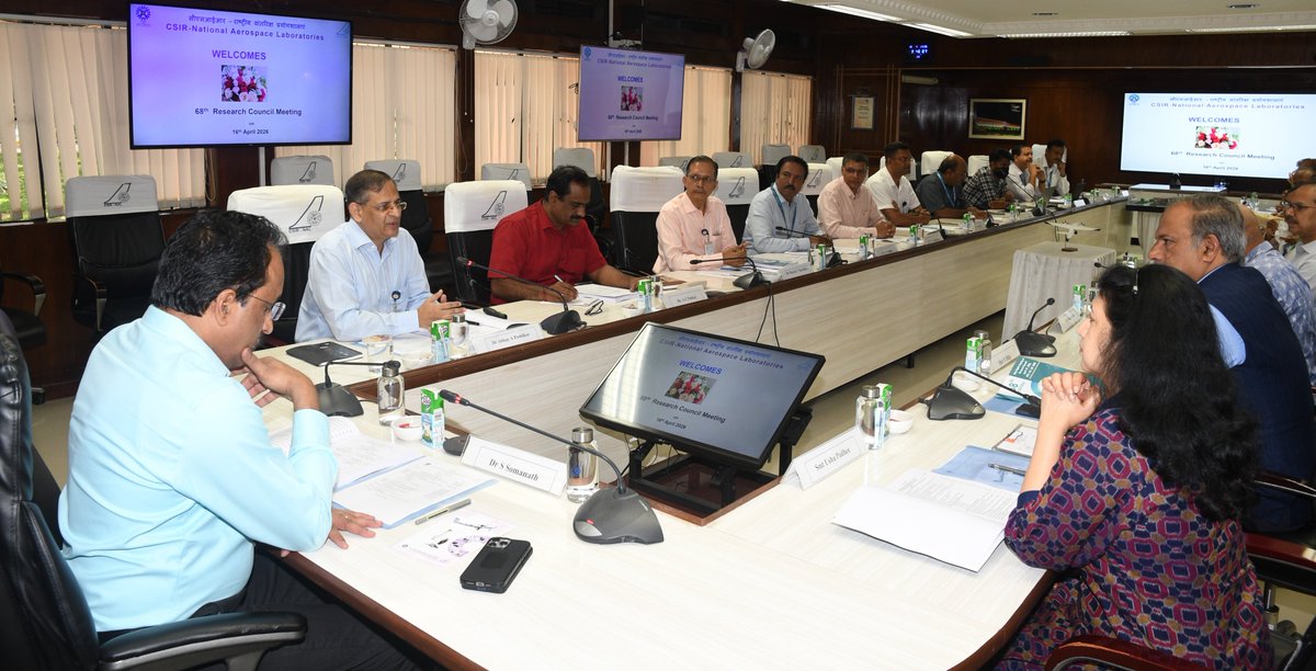 CSIRNALOFFICIAL's tweet image. 68th Research Council meeting of CSIR-NAL held under the chairmanship of Dr S Somanath, Former Chairman, ISRO. Charting the future of aerospace R&amp;amp;D.  #CSIRNAL #Research #Aerospace @CSIR_IND @CSIR_NIScPR