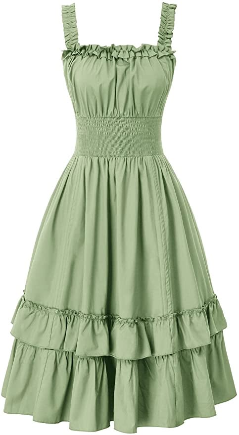 Tina1612v's tweet image. Vestido sencillo de cintura alta, color verde
#ropa #belleza #vestidos #vestidoscasuales