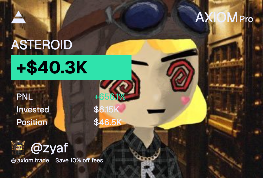 0xZyaf's tweet photo. Thanks for playing $ASTEROID https://t.co/bstRWTnnB7