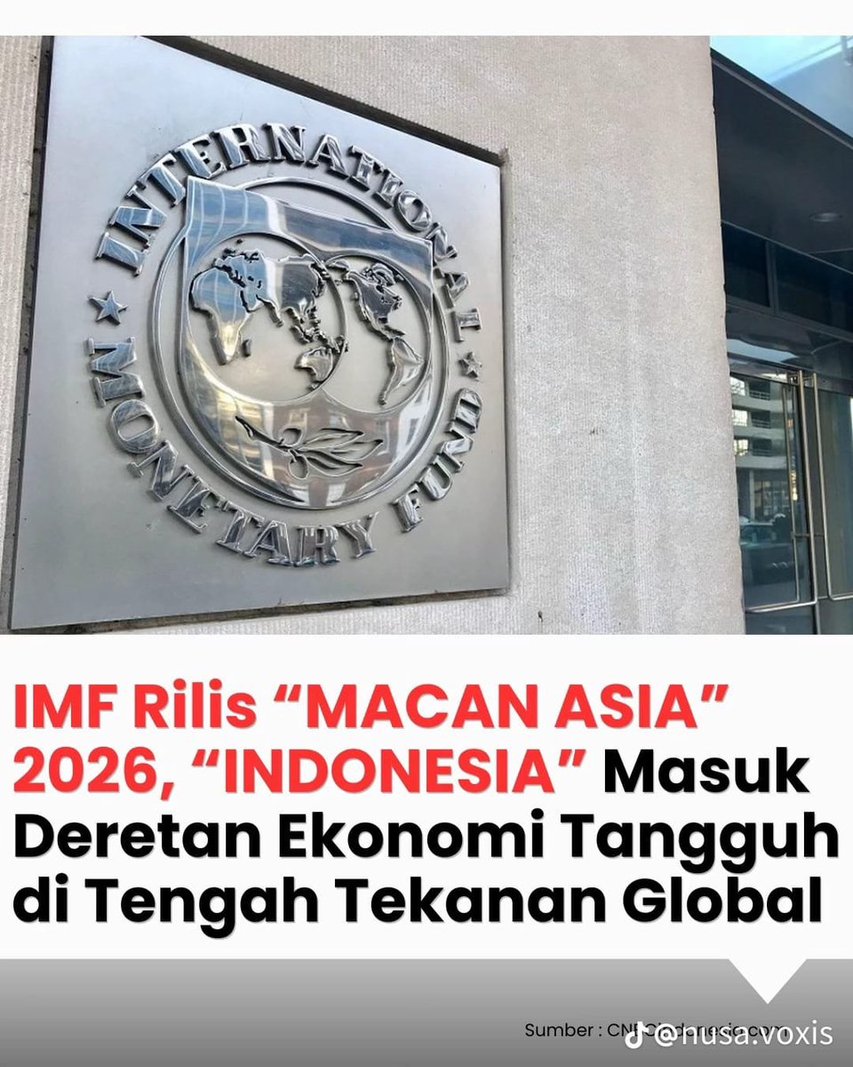 DeLL_2612's tweet photo. Menurut IMF, Indonesia termasuk negara yang cukup tahan karena konsumsi dalam negeri stabil dan inflasi relatif terjaga. Tapi bukan berarti tanpa risiko ya, tekanan dari ekonomi global, suku bunga tinggi, dan kondisi geopolitik masih jadi tantangan ke depan.
#jagaindonesia #rkt https://t.co/FMzmIgQQYT