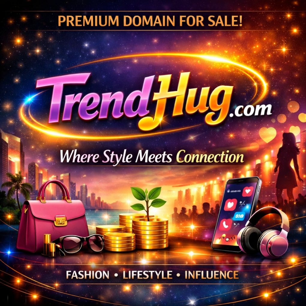 P_B_Domains's tweet image. 🔥 TrendHug.com — Where Style Meets Connection 🌍✨  
A premium domain built for fashion, lifestyle, and social influence. 💡 Perfect for brands ready to embrace global trends.  
TrendHug #PremiumDomain #LifestyleBrand #FashionForward #SocialConnection #Digital