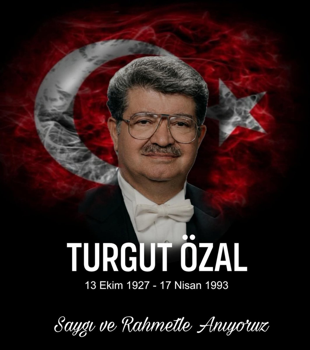 diyardef's tweet photo. Ülkemize katkılarıyla, vizyon ve başarılarıyla Türk siyasi hayatında derin bir iz bırakan 8. Cumhurbaşkanımız Turgut Özal’ı vefatının yıldönümünde saygı ve rahmetle anıyoruz. https://t.co/8UYPzaq4in
